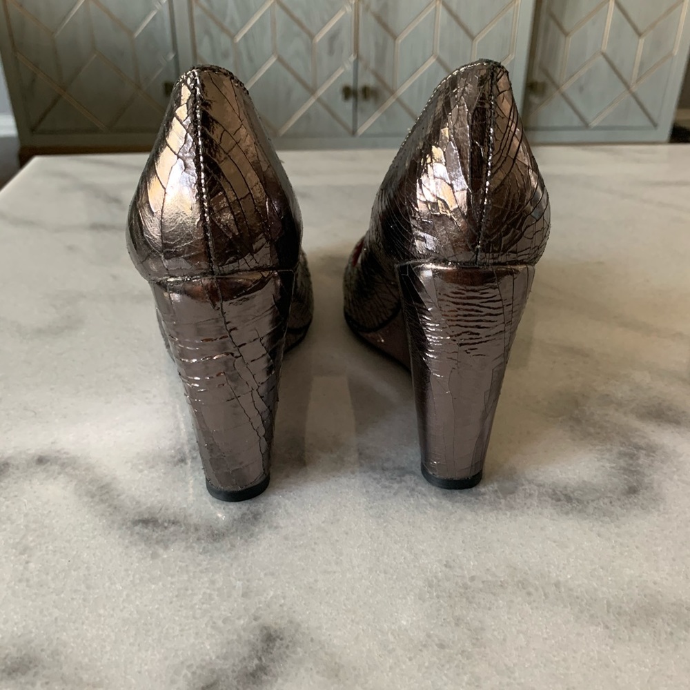 Jeffrey Campbell Metallic Wedges - Picture 4 of 5